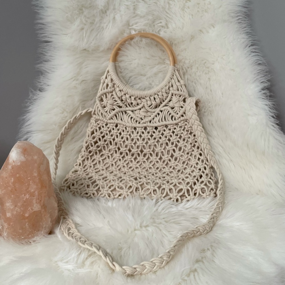 Macrame Crossbody Bag